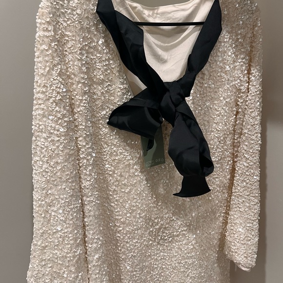 Hm sequined tie bow dress - Picture 12 of 17